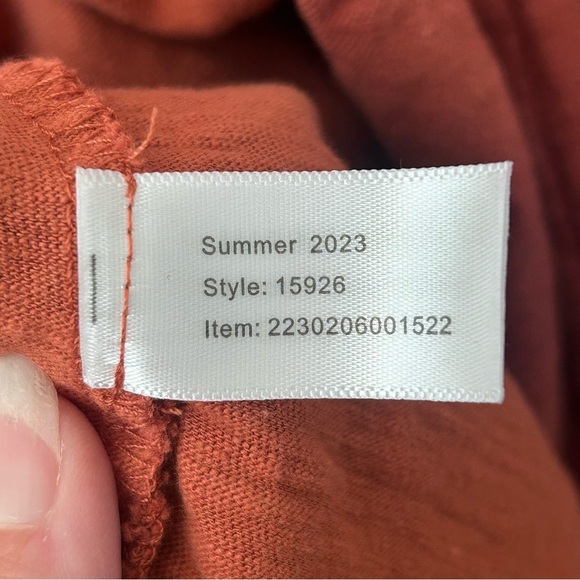 Marine Layer Sleeveless Orange Maxi Dress Small - Picture 8 of 9